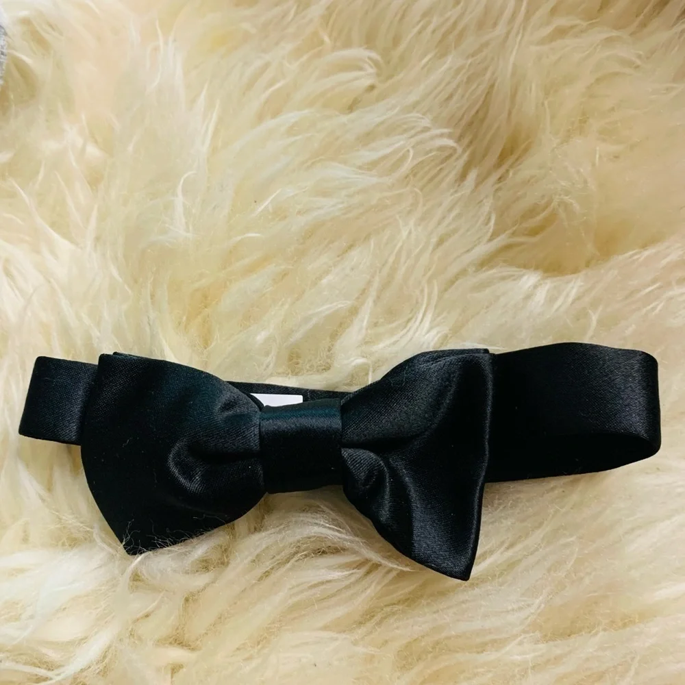 Infant baby boy perfect little gentleman neckware accessory skinny tie & bow tie